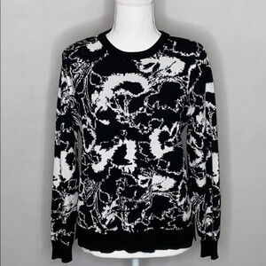Philosophy Abstract Floral Rayon Blend Sweater - Size Small Petite